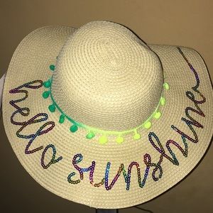 Floppy straw hat